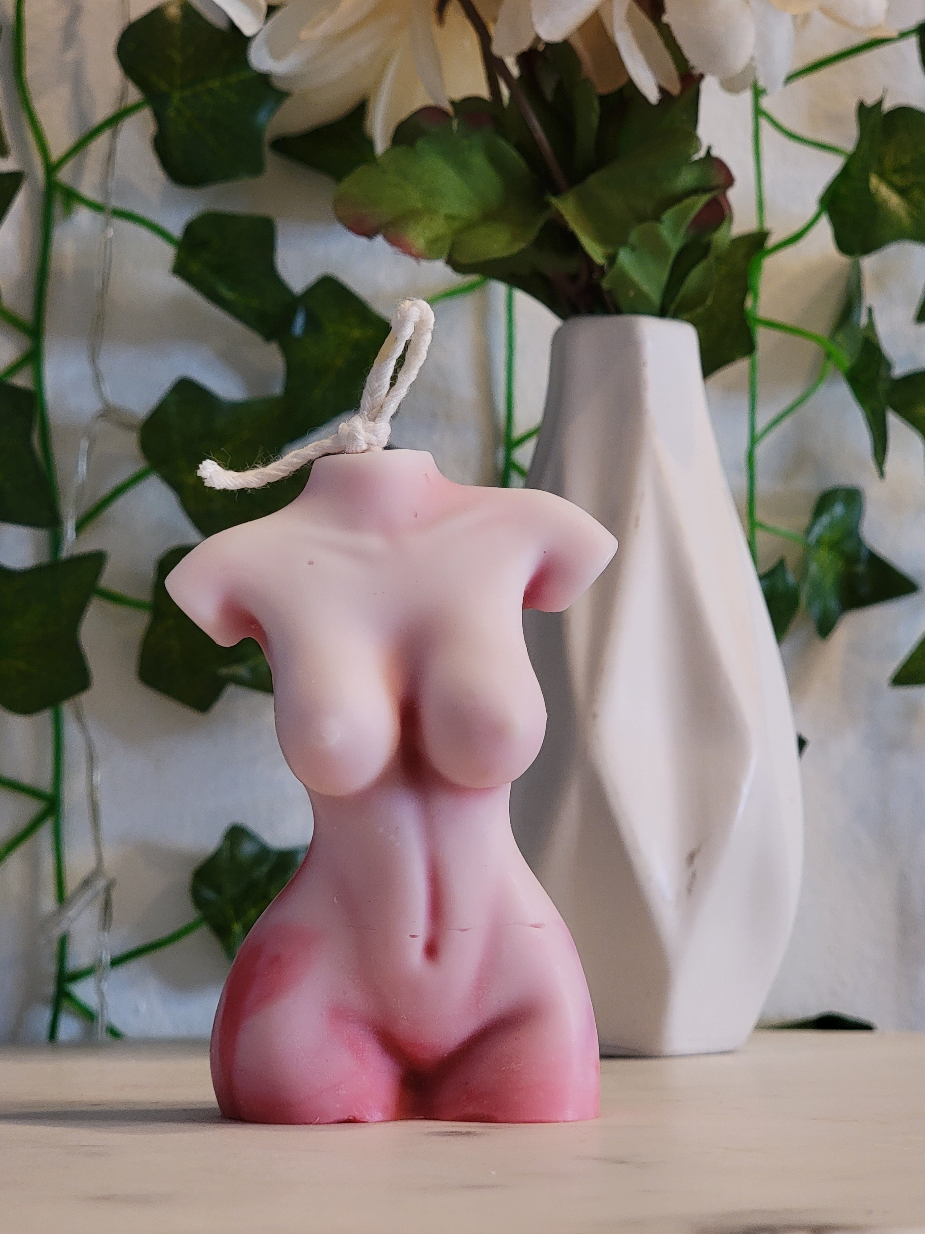 Rose Sherbet Figure Candle - Love & Innocence
