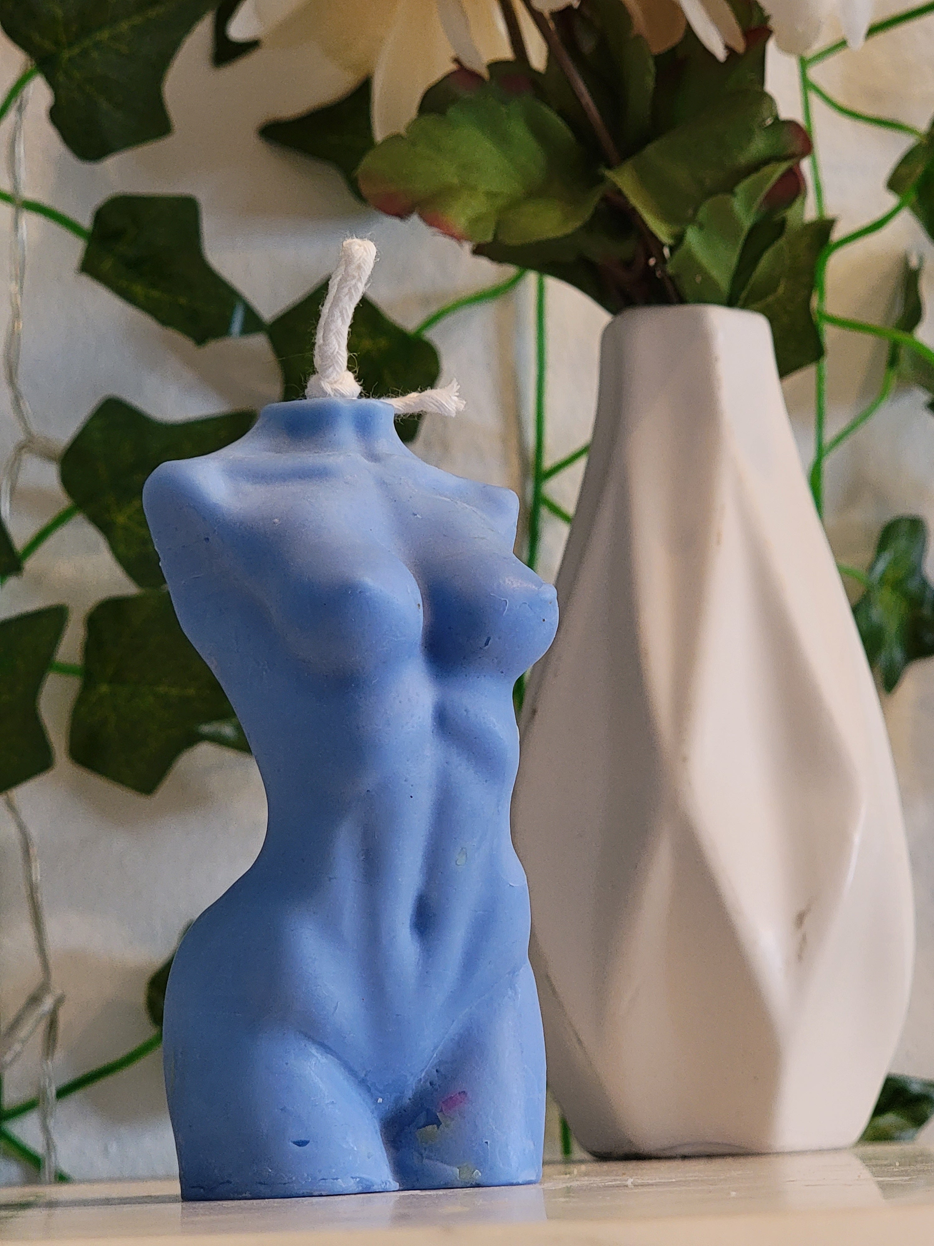 Azure Blue Sky Figure Candle - Calm & Clarity