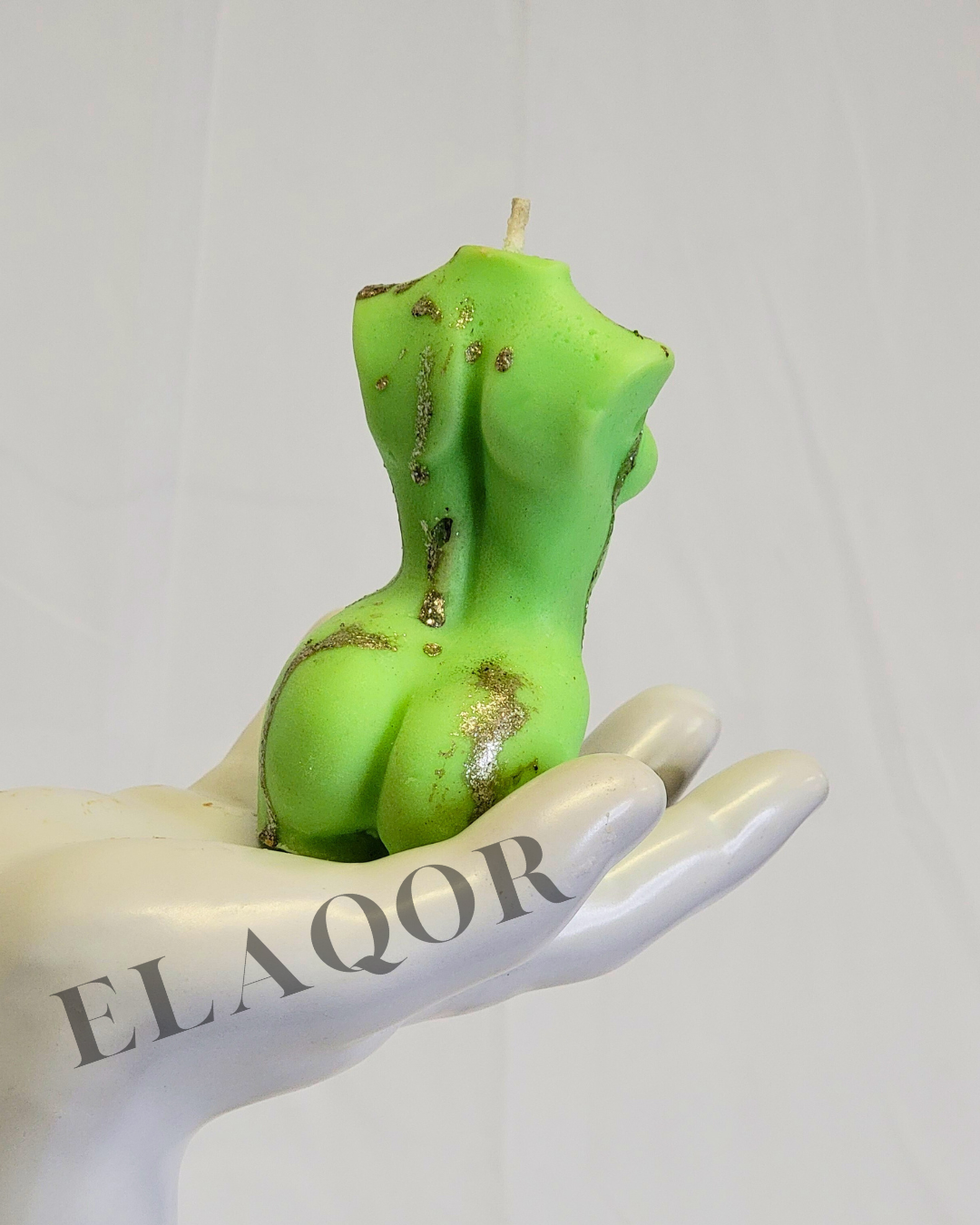 Green Silver Goblin Figure Candle - Abundance & Renewal