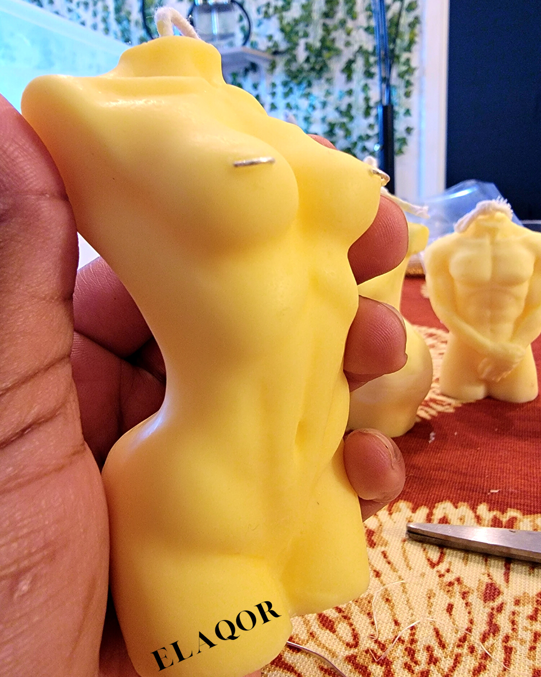 Golden Sunburst Figure Candle - Joy & Prosperity