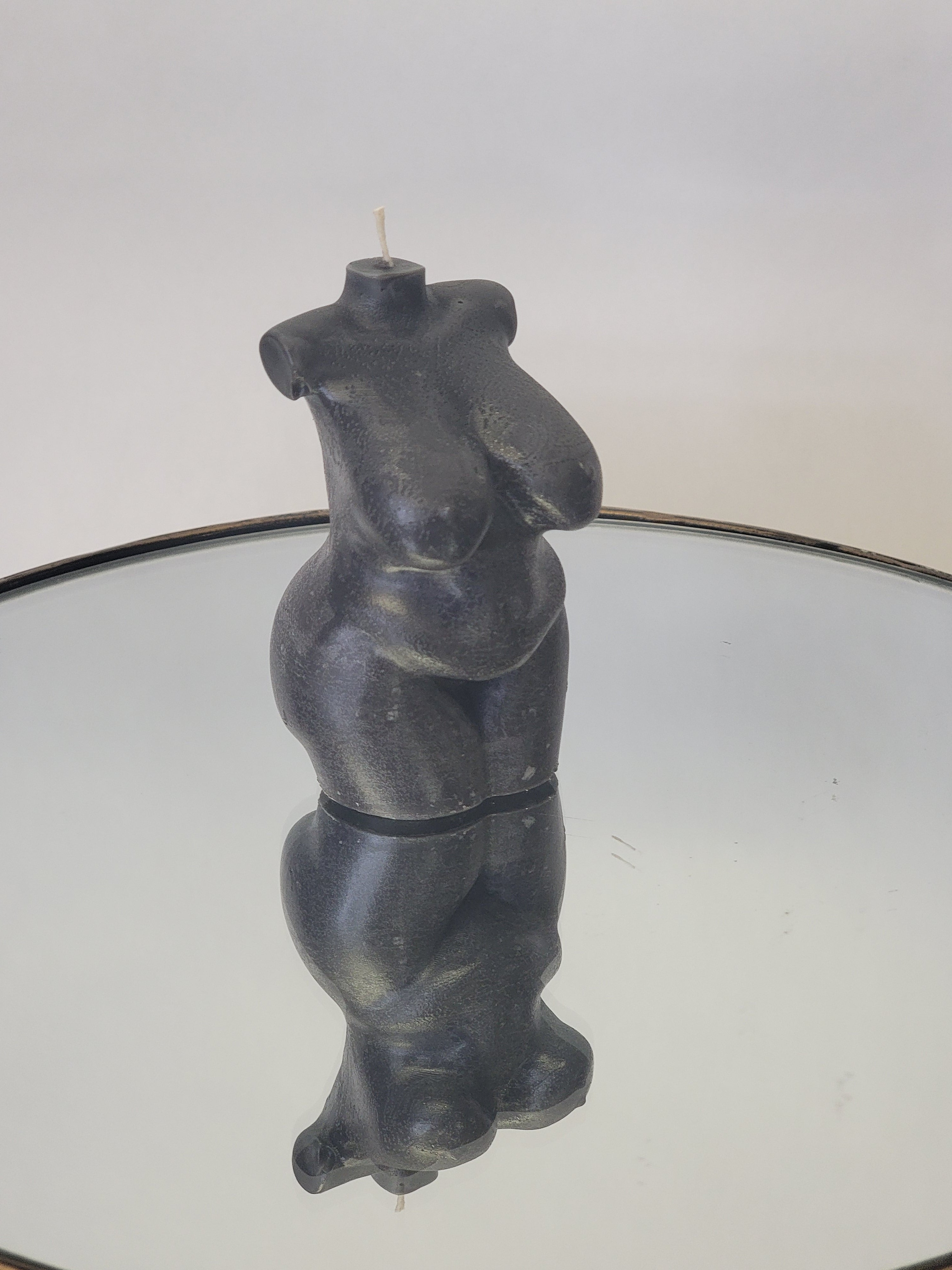 Black Figure Candle - Protection & Power