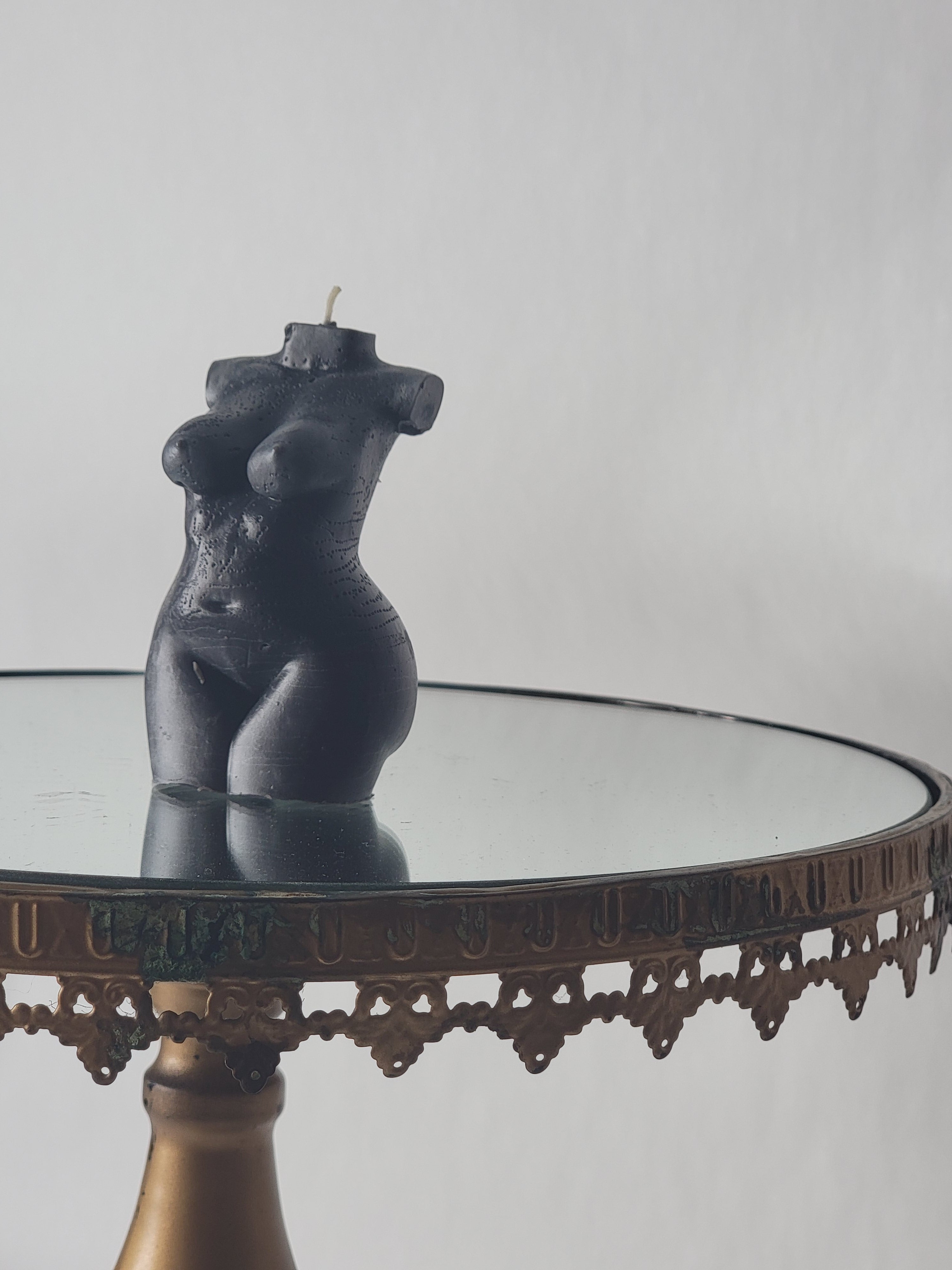 Black Figure Candle - Protection & Power