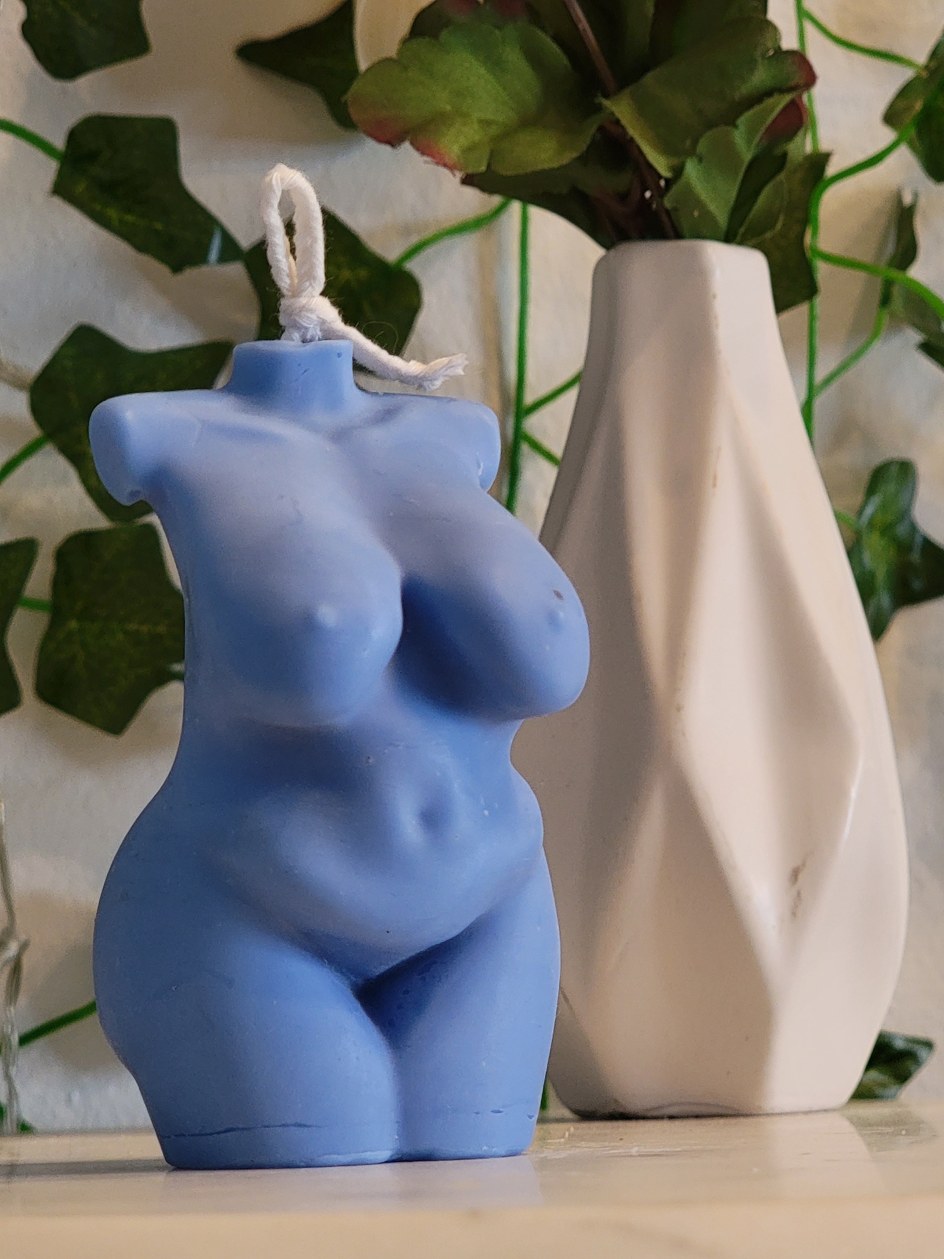 Azure Blue Sky Figure Candle - Calm & Clarity